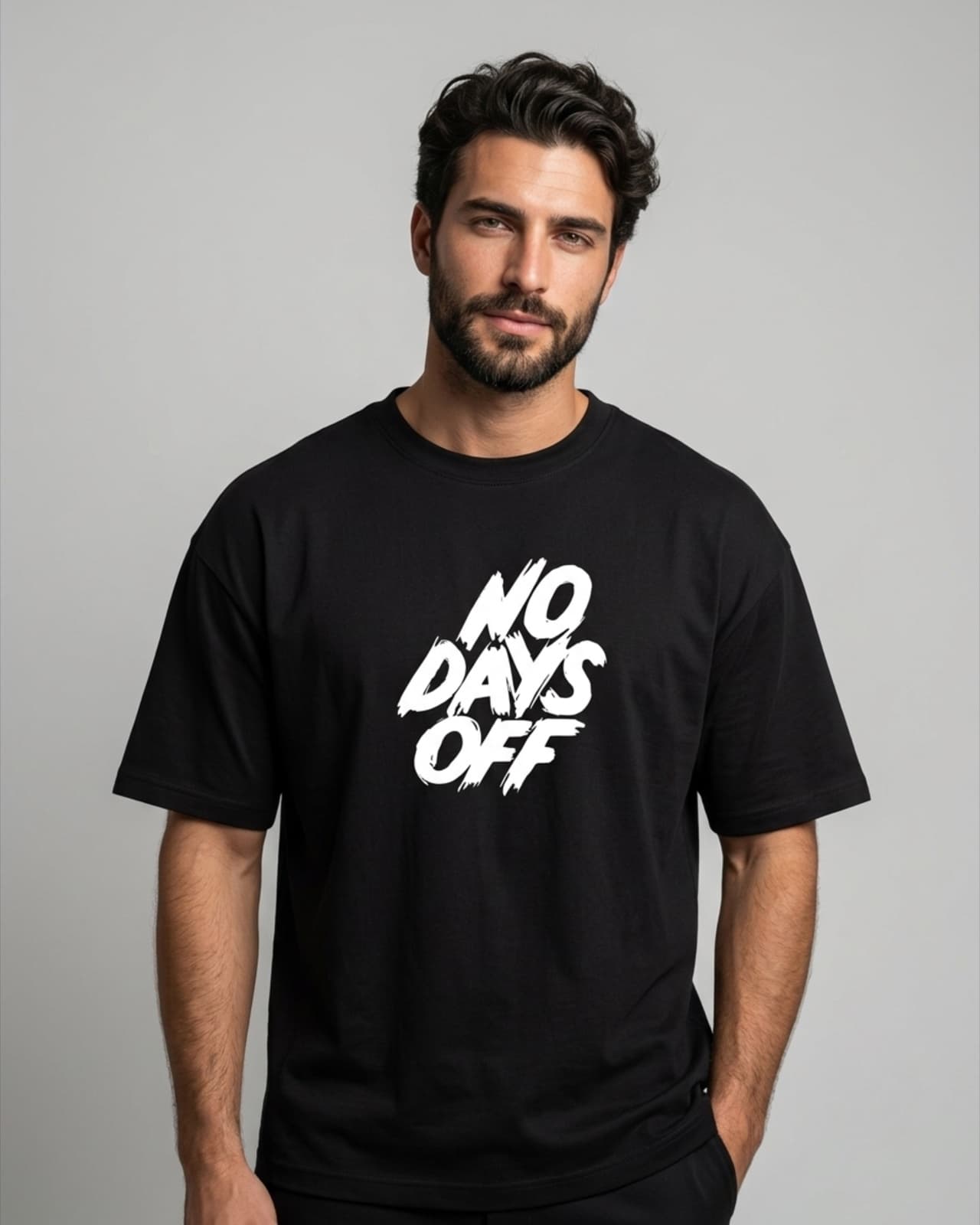 No Days Off T-shirt in black